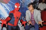 Vivek Oberoi meets Spiderman at PVR, Mumbai on 18th April 2014